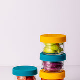 Kilner Storage Snack & Store Jars with Push Top Silicone Lids, Set of 2