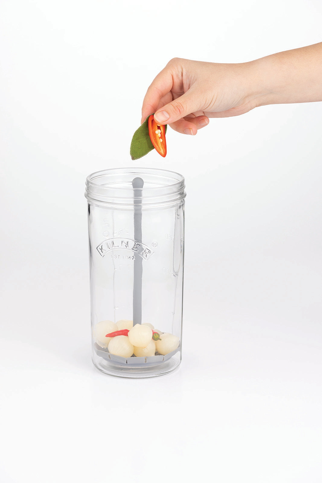 Kilner Pickle Jar with Lifter, 34 ounce