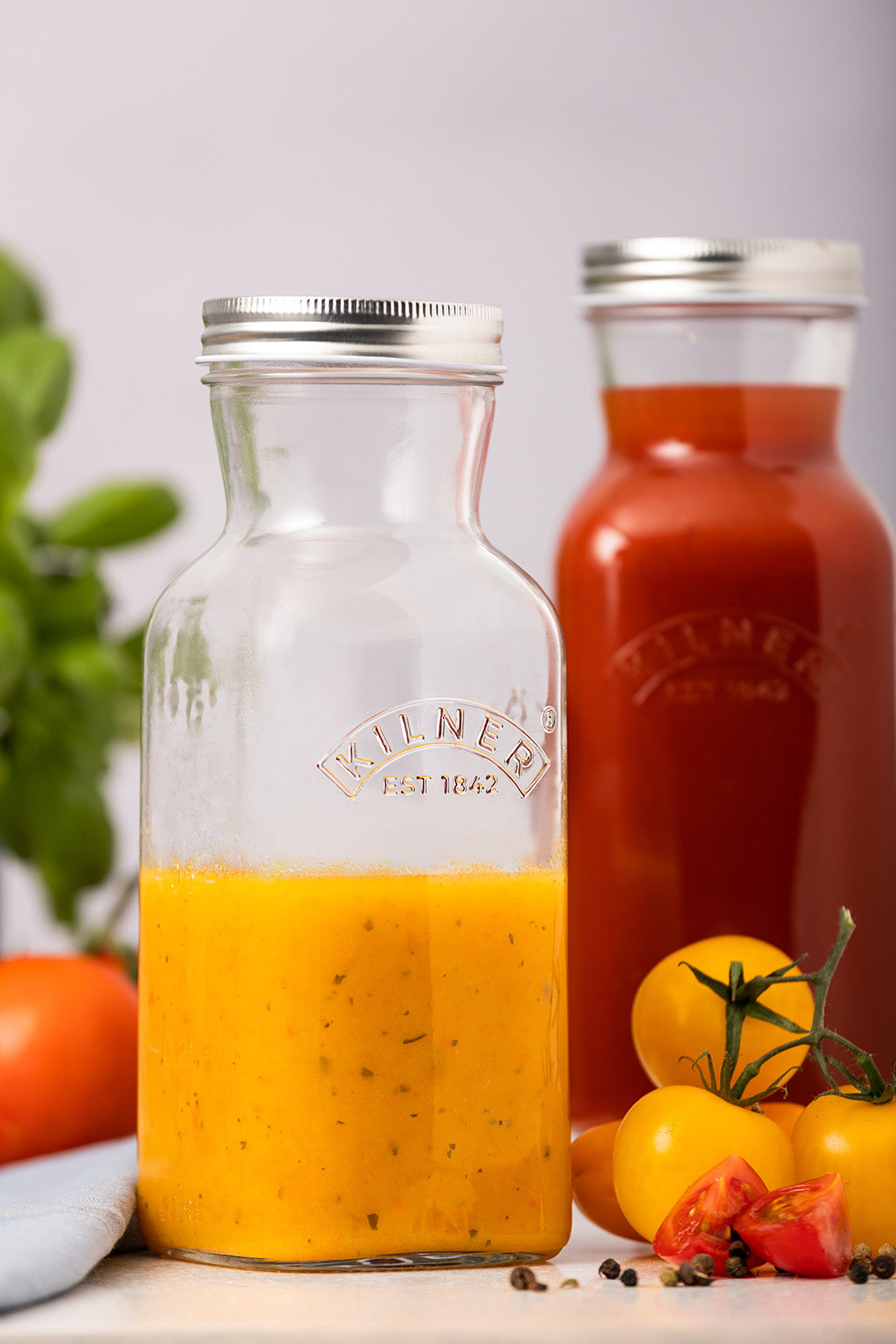 Kilner Juice and Sauce Glass Bottle, 34 Ounce