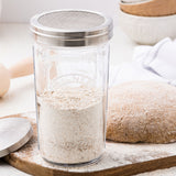 Kilner Sifter Jar Set, 0.5L Glass Baking Shaker with Mesh Lid and Cap