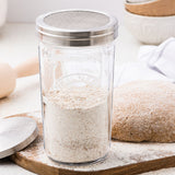 Kilner Sifter Jar Set, 0.5L Glass Baking Shaker with Mesh Lid and Cap