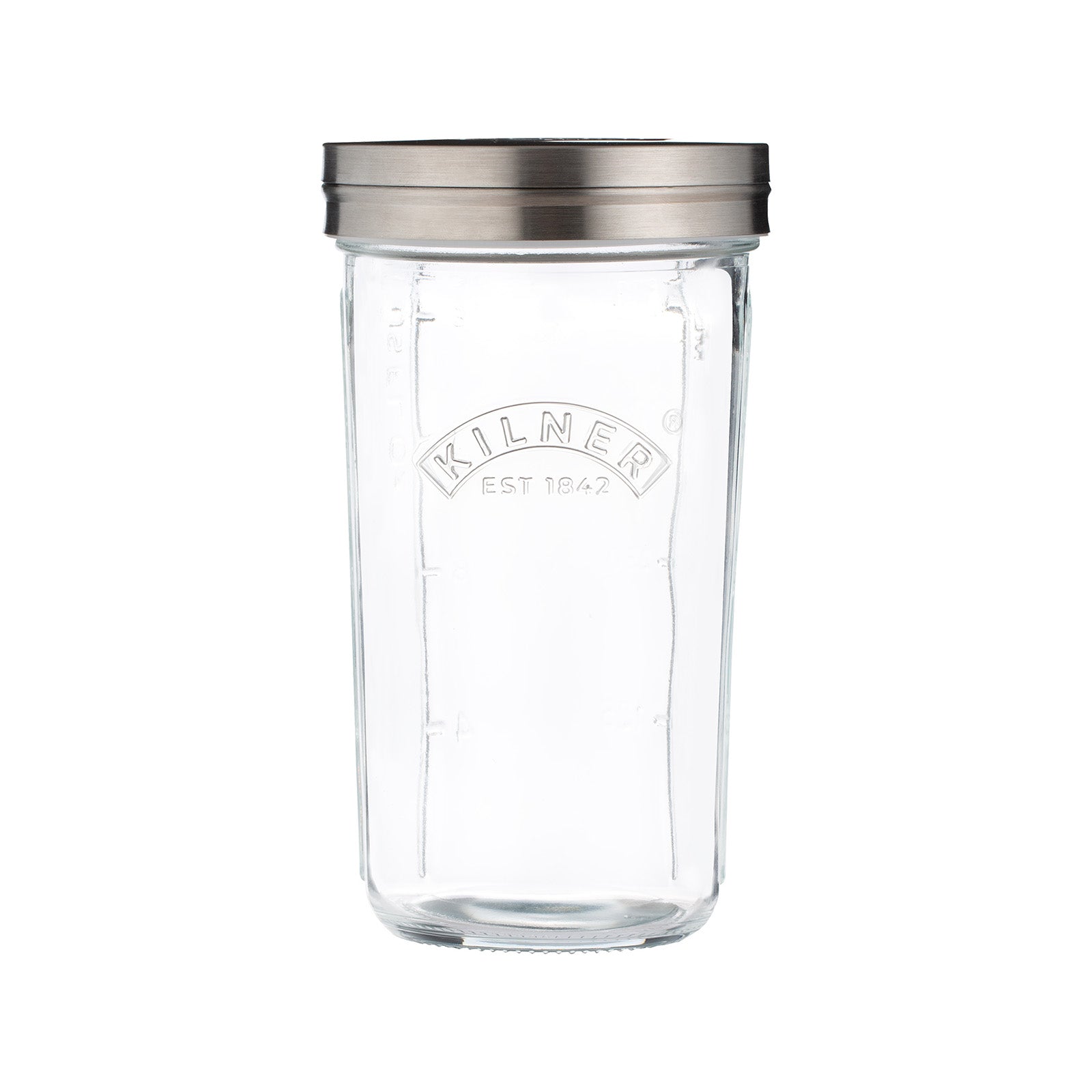 Kilner Sifter Jar Set, 0.5L Glass Baking Shaker with Mesh Lid and Cap