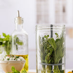 Kilner Fresh Herb Keeper, Glass Herb Storage Jar for Fridge
