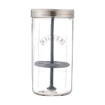 Kilner Fresh Herb Keeper, Glass Herb Storage Jar for Fridge