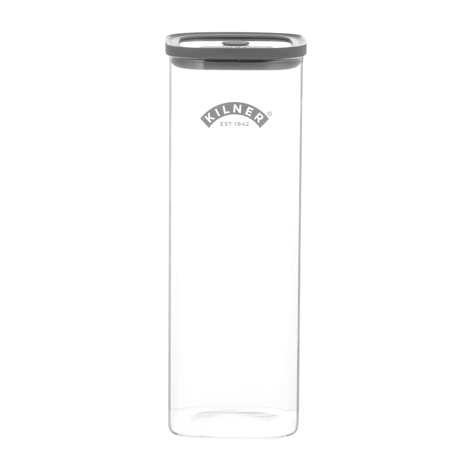 Kilner Fresh Storage Square Jar, Borosilicate Glass Food Container, 67.6 Ounce