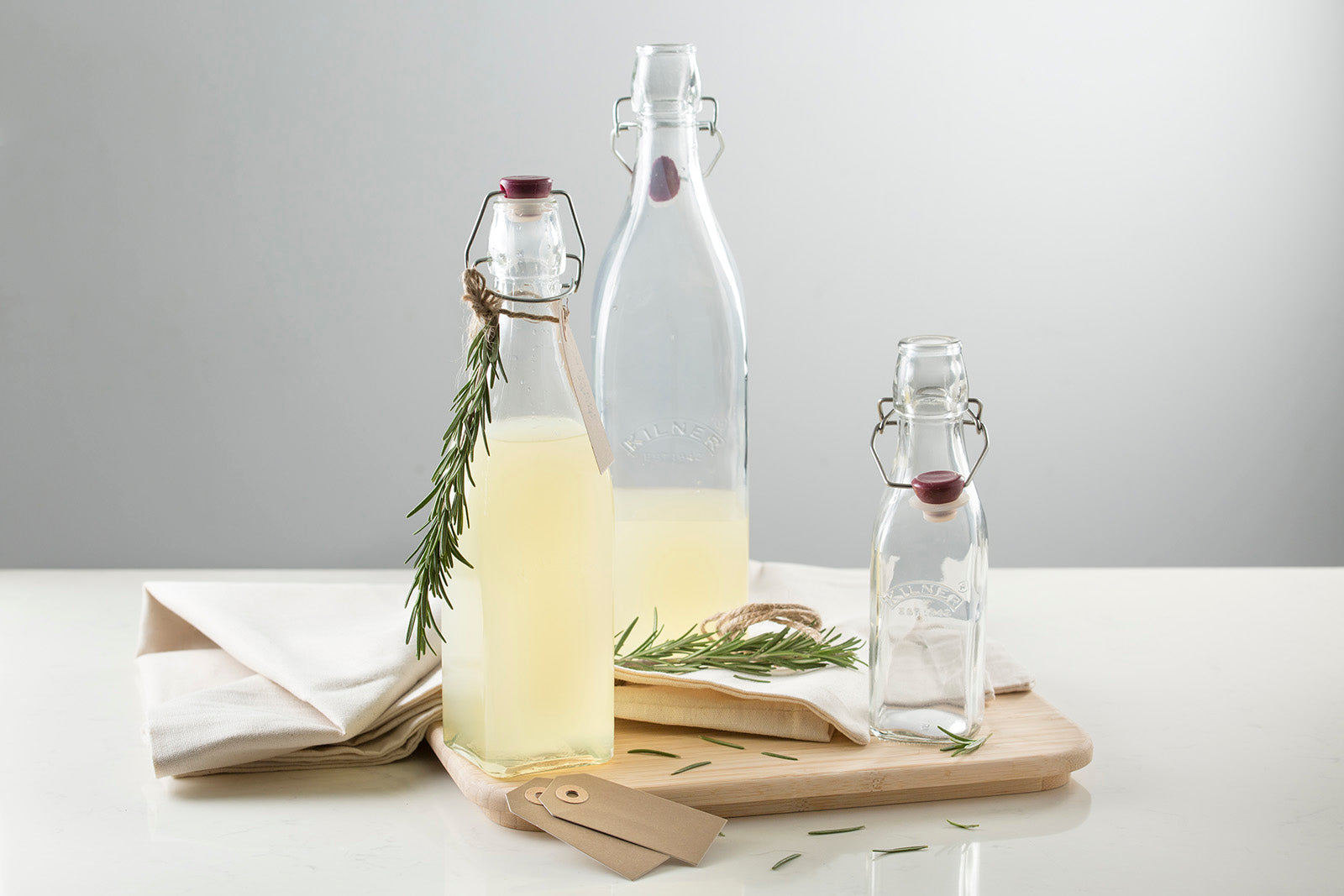 Kilner Square Swing Top Bottle, 34 Ounce