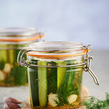 Kilner Round Clip Top Jar for Canning and Food Storage, 102 Ounce