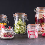 Kilner Round Clip Top Jar for Canning and Food Storage, 102 Ounce