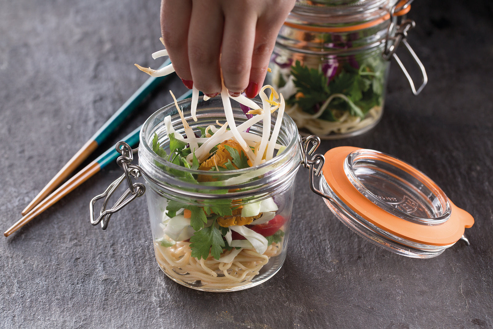 Kilner Round Clip Top Jar for Canning and Food Storage, 4 Ounce