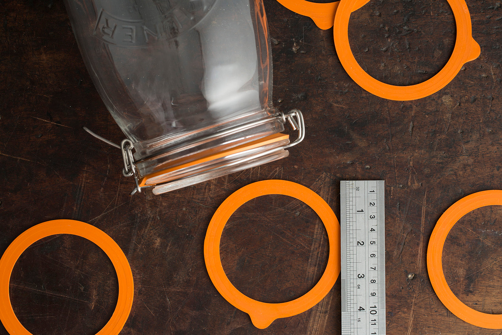 Kilner Rubber Seals for 102 Ounce Clip Top Jars, Set of 6