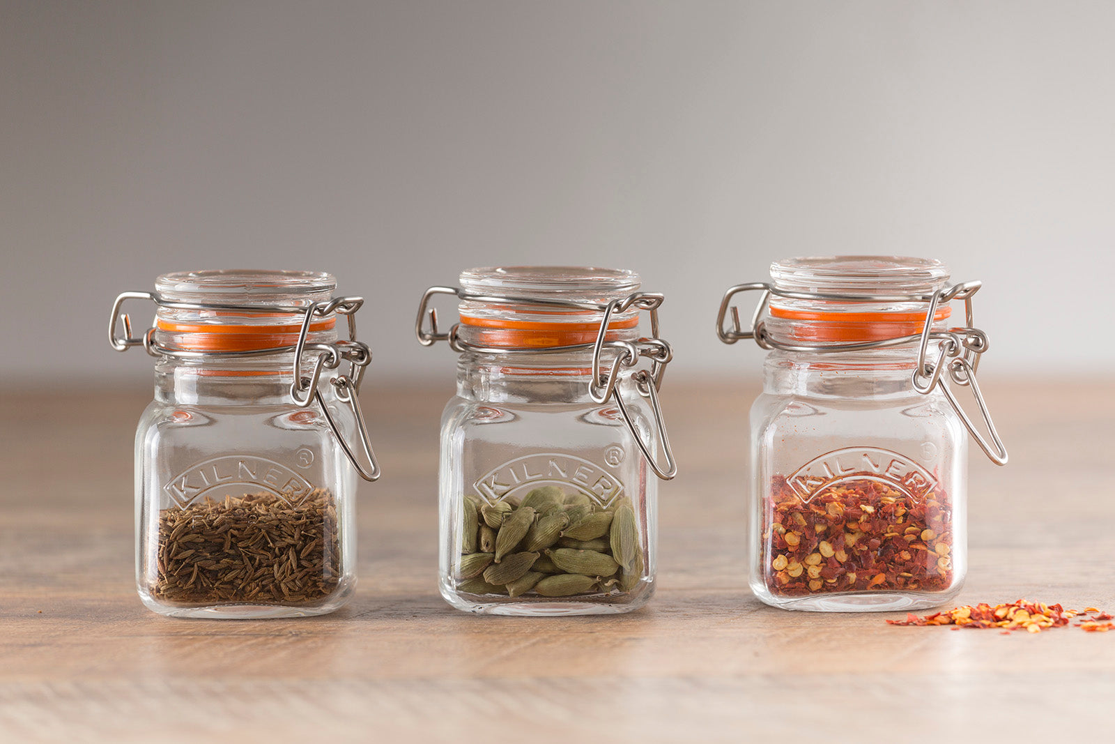 Kilner Square Clip Top Jar for Canning and Food Storage, 17 Ounce
