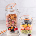 Kilner Square Clip Top Jar for Canning and Food Storage, 51 Ounce