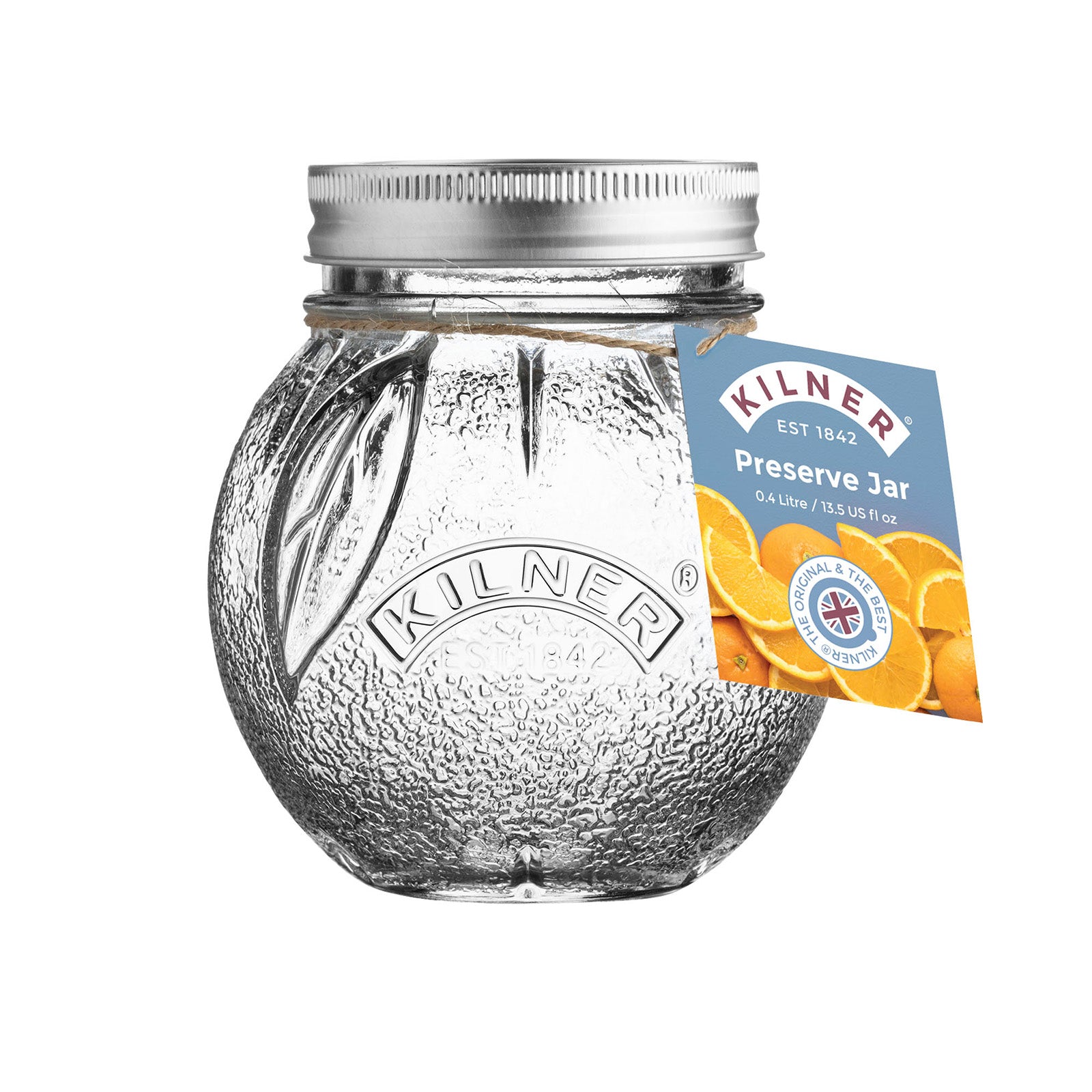 Kilner Orange Fruit Jar, 13.5 Ounce