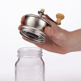 Kilner Coffee Grinder Set, Manual Grinder with Glass Storage Jar