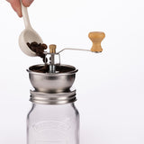 Kilner Coffee Grinder Set, Manual Grinder with Glass Storage Jar