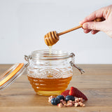 Kilner Honey Pot with Beechwood Dipper, 13.5 Ounce