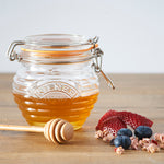 Kilner Honey Pot with Beechwood Dipper, 13.5 Ounce