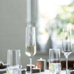Schott Zwiesel Pure Tritan Crystal Champagne Flute Glass, 7.1 ounce, Set Of 6