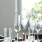 Schott Zwiesel Pure Tritan Crystal Champagne Flute Glass, 7.1 ounce, Set Of 6