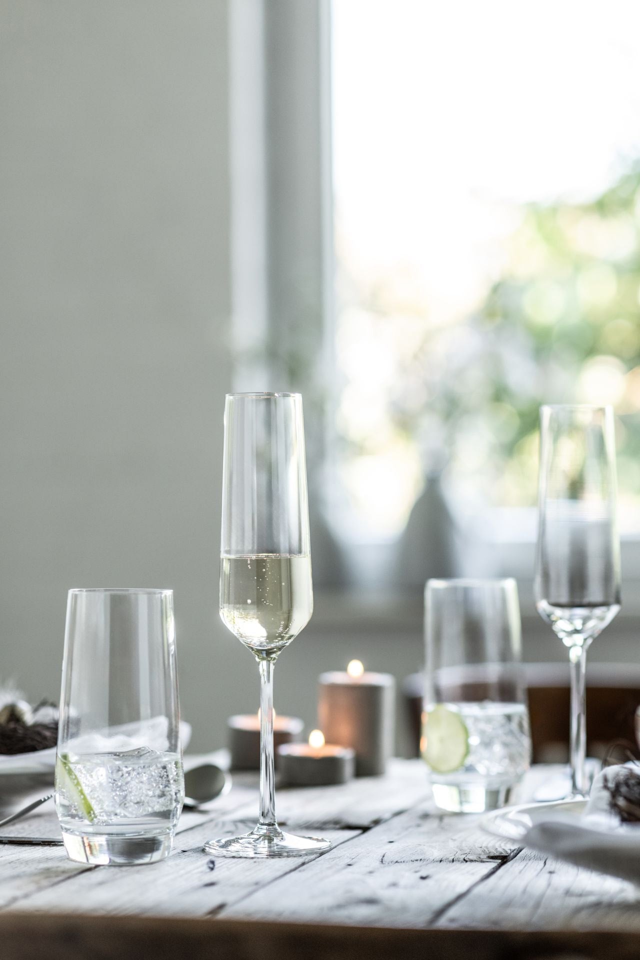 Schott Zwiesel Pure Tritan Crystal Champagne Flute Glass, 7.1 ounce, Set Of 6