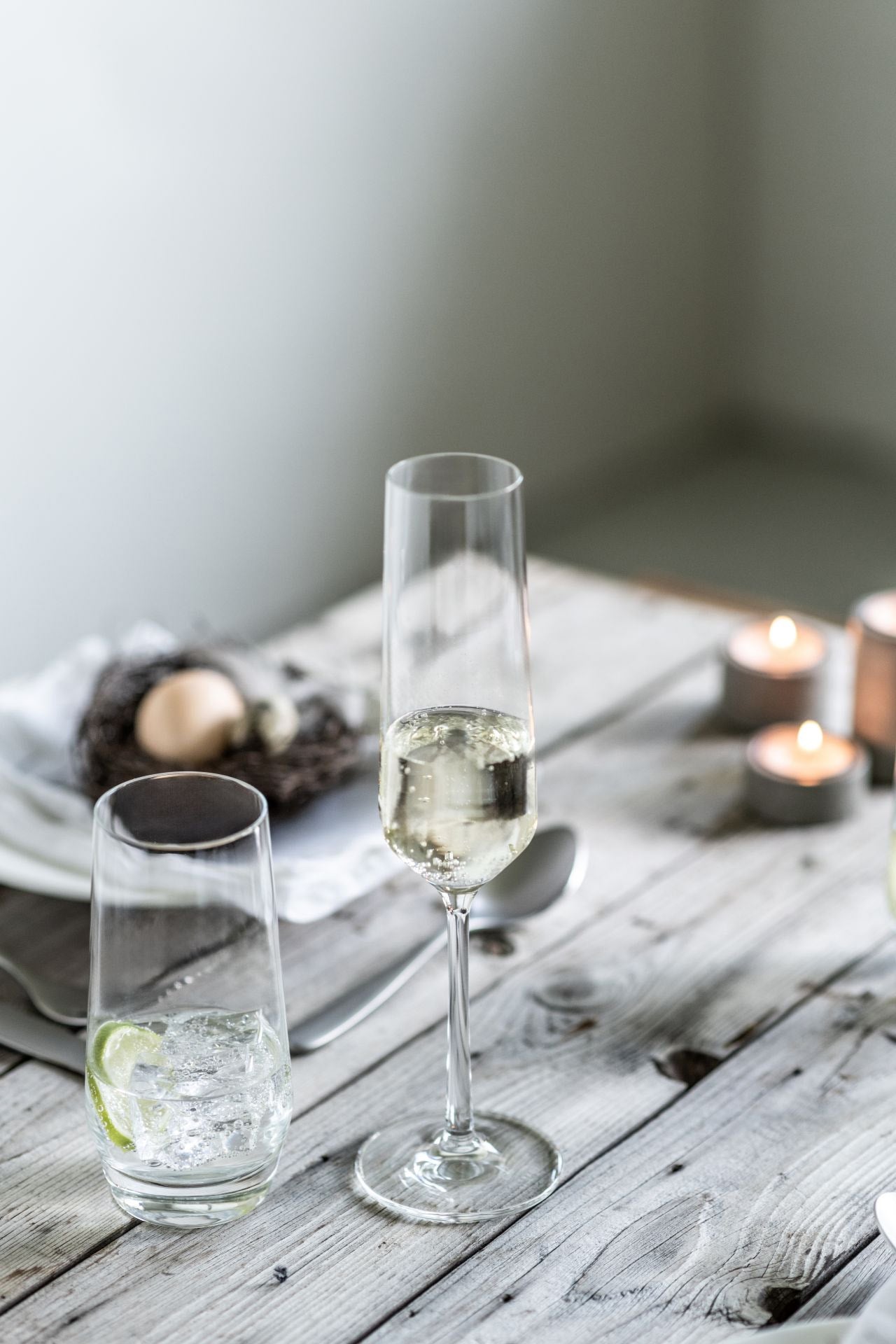Schott Zwiesel Pure Tritan Crystal Champagne Flute Glass, 7.1 ounce, Set Of 6