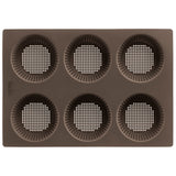 Lekue Silicone Perforated Bread Roll Pan, Brown