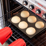 Lekue Silicone Perforated Bread Roll Pan, Brown