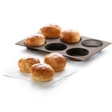 Lekue Silicone Perforated Bread Roll Pan, Brown