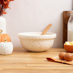 Mason Cash Pumpkin Mixing Bowl Size 24, 2.15-Quart, Cream