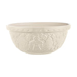 Mason Cash Gingerbread Lane Mixing Bowl Size 18, 2.85-Quart, Cream