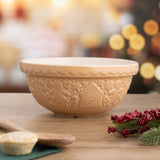 Mason Cash Gingerbread Lane Mixing Bowl Size 24, 2.15-Quart, Cane