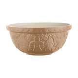 Mason Cash Gingerbread Lane Mixing Bowl Size 24, 2.15-Quart, Cane