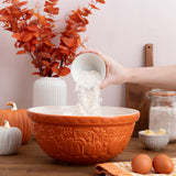 Mason Cash Pumpkin Mixing Bowl Set of 3 | Stoneware Nesting Bowls, Fall Harvest