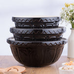 Mason Cash Color Mix Black Size 12 Mixing Bowl, 4.25 Quart