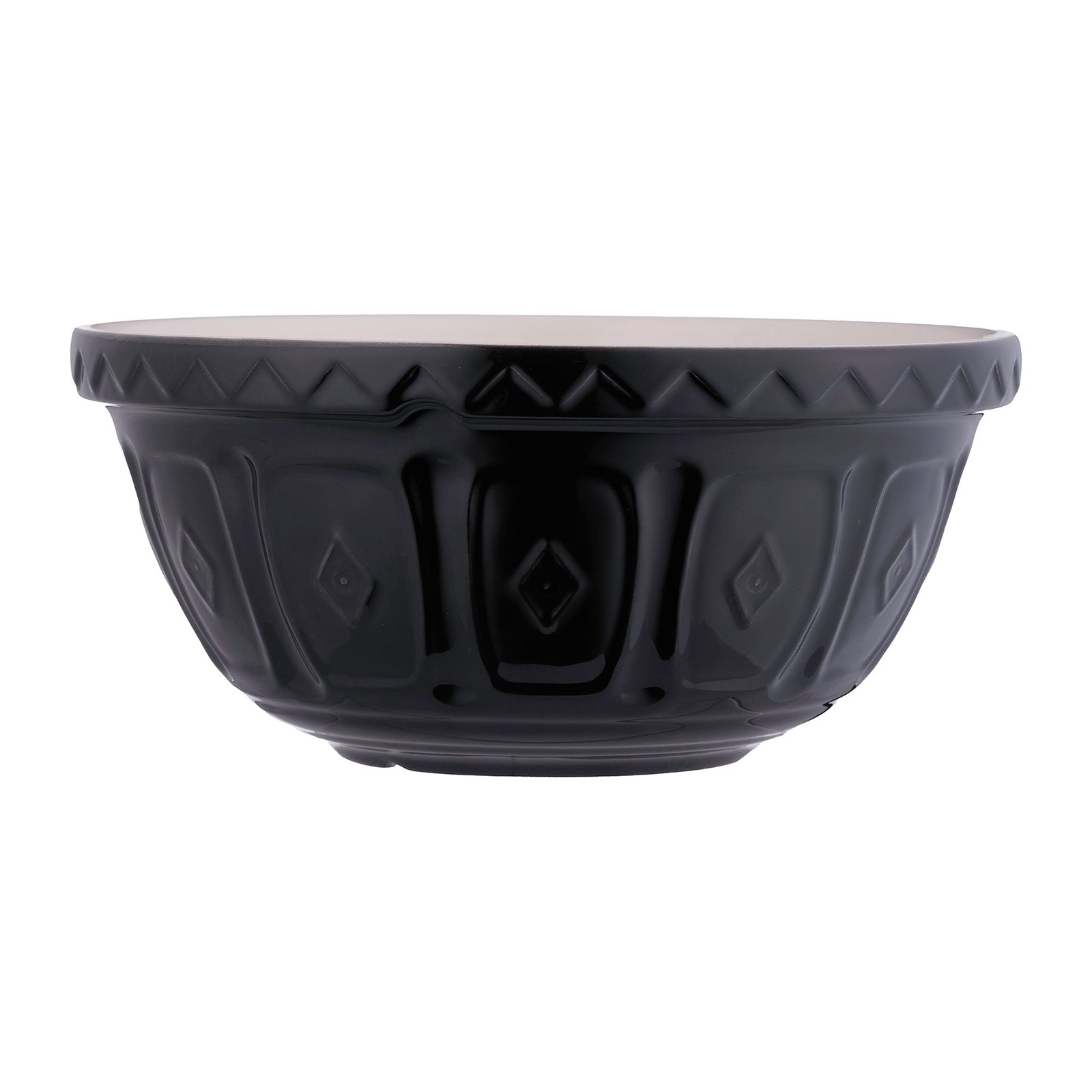 Mason Cash Color Mix Black Size 12 Mixing Bowl, 4.25 Quart