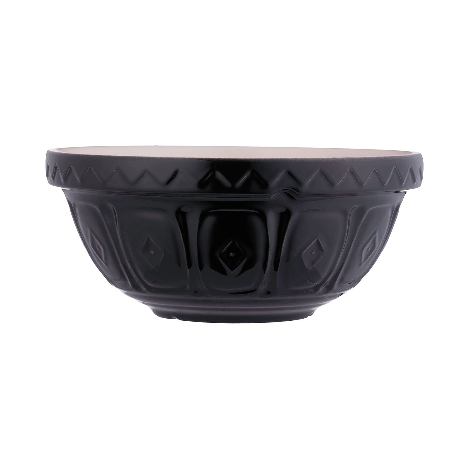 Mason Cash Color Mix Black Size 18 Mixing Bowl, 2.85 Quart