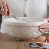 Mason Cash Deck The Halls Size 18 Cream Mixing Bowl, 2.85 Quart