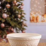 Mason Cash Deck The Halls Size 18 Cream Mixing Bowl, 2.85 Quart