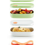 Lekue Lunch Box To Go Travel Container Set, Citrus Fruit
