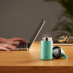 Lekue Insulated Bottle To Go, 10-ounce, Turquoise