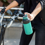 Lekue Insulated Bottle To Go, 10-ounce, Turquoise