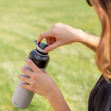 Lekue Insulated Bottle To Go, 16.9-ounce, Gray