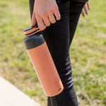 Lekue Insulated Bottle To Go, 16.9-ounce, Coral