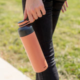 Lekue Insulated Bottle To Go, 16.9-ounce, Coral