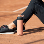 Lekue Insulated Bottle To Go, 16.9-ounce, Coral