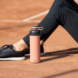 Lekue Insulated Bottle To Go, 16.9-ounce, Coral