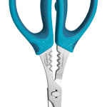 Trudeau Seafood Shears, 7.5 inch, Tropical Blue