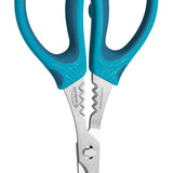 Trudeau Seafood Shears, 7.5 inch, Tropical Blue