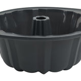 Trudeau Structure Silicone 10 Cup Fluted Cake Pan, Grey/Mint