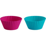 Trudeau Silicone Mini Muffin Baking Cup, Tropical, Set of 24
